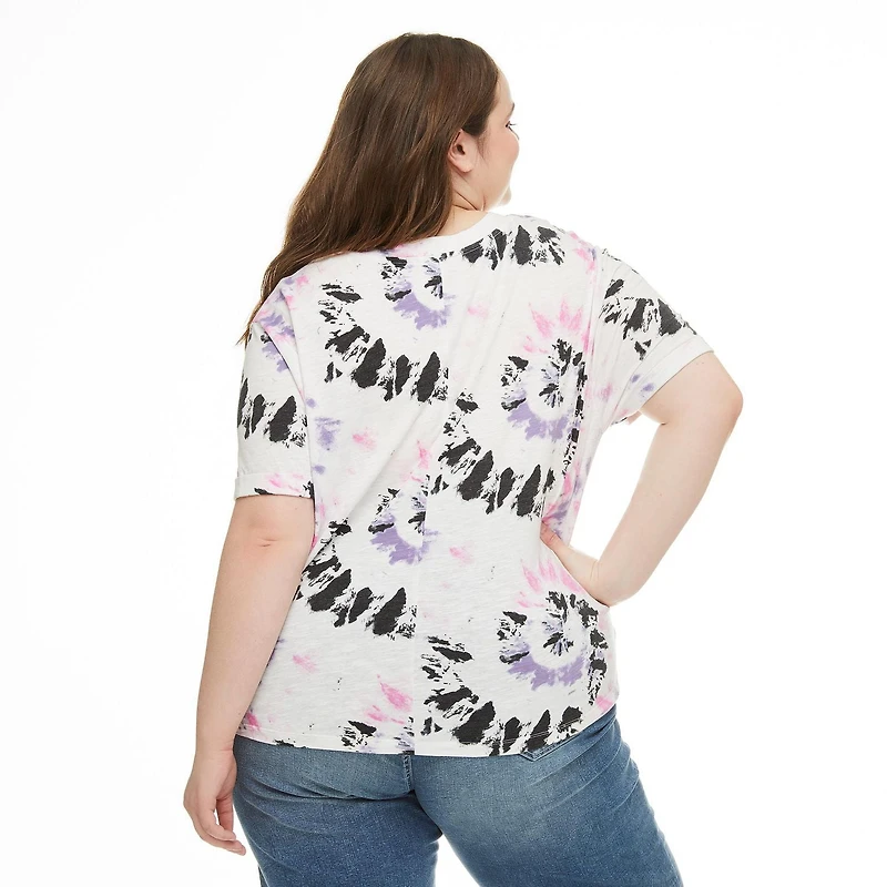 Harper + Zoe Plus Women's Knot-Front Tee