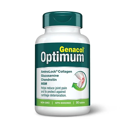 Genacol® Optimum - Collagène Aminolock®, Glucosamine, Chondroitin & MSM 90 comprimés