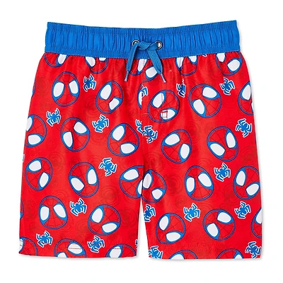 Short de bain Spider-Man Marvel pour petits garçons Tailles 2T-5T