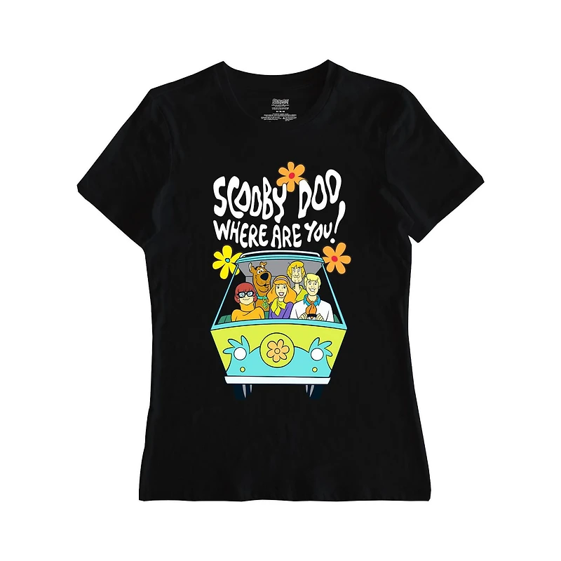 Ladies Scooby Doo Scooby Where Are You Short Sleeve T-Shirt