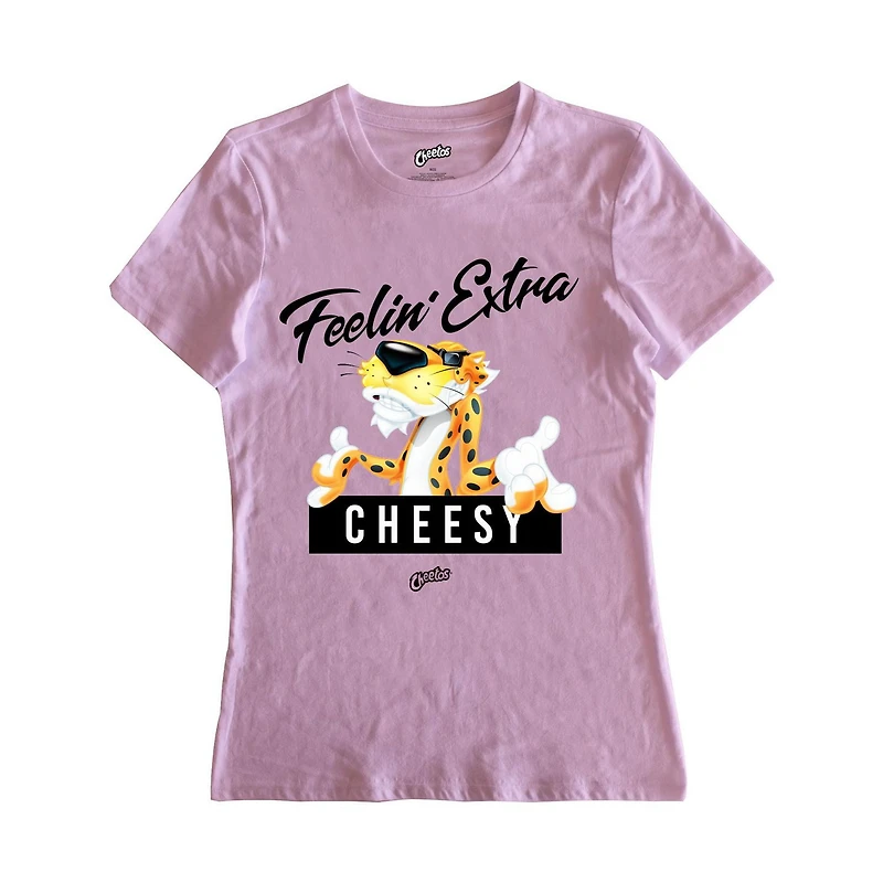 Ladies Cheetos Feelin Extra Cheesy Short Sleeve T-Shirt, Sizes: XS-XL