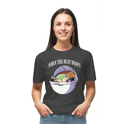 Ladies Star Wars The Mandalorian Child Feels The Beast Short Sleeve T-Shirt