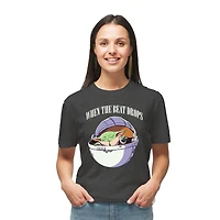 T-shirt à manches courtes Star Wars The Mandalorian Child Feels The Beast pour femme