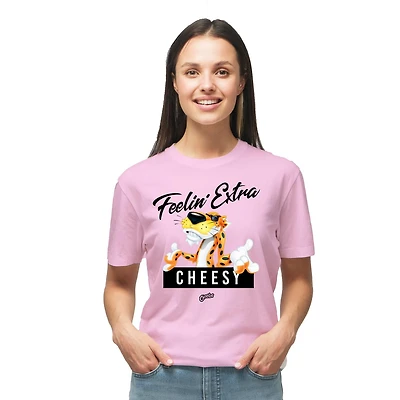 Ladies Cheetos Feelin Extra Cheesy Short Sleeve T-Shirt, Sizes: XS-XL