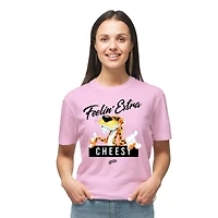 Ladies Cheetos Feelin Extra Cheesy Short Sleeve T-Shirt, Sizes: XS-XL