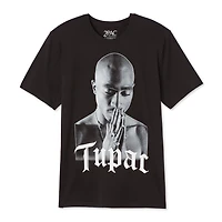 T-shirt à imprimé graphique Tupac pour hommes