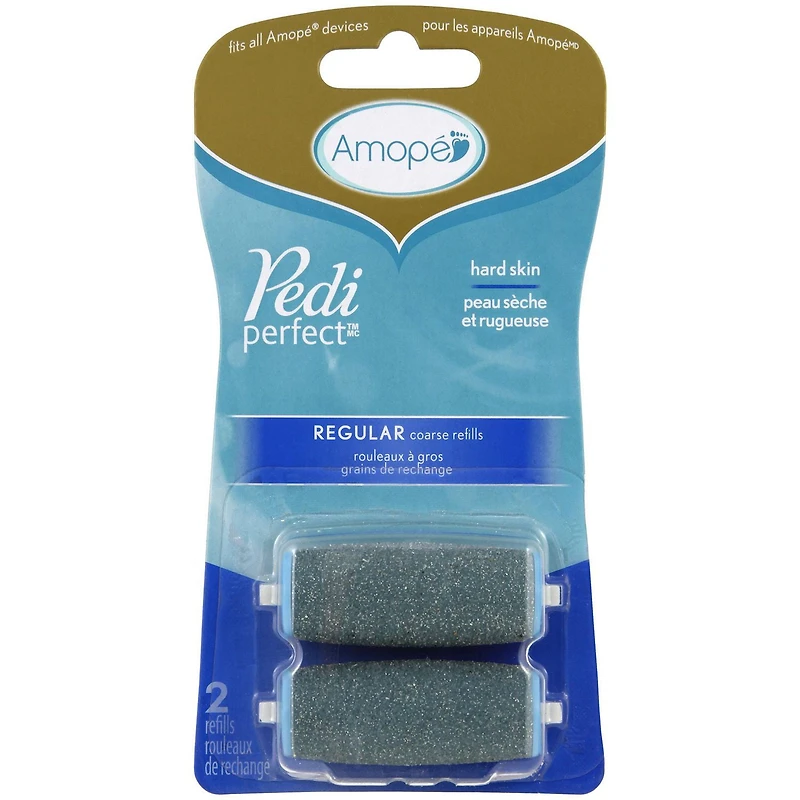 Amope Pedi Perfect Rouleaux à gros grains de rechange 2 rouleaux de rechange