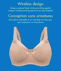 Bestform 9706715 Soutien-gorge en coton sans armatures avec garniture satin bonnets non doublés