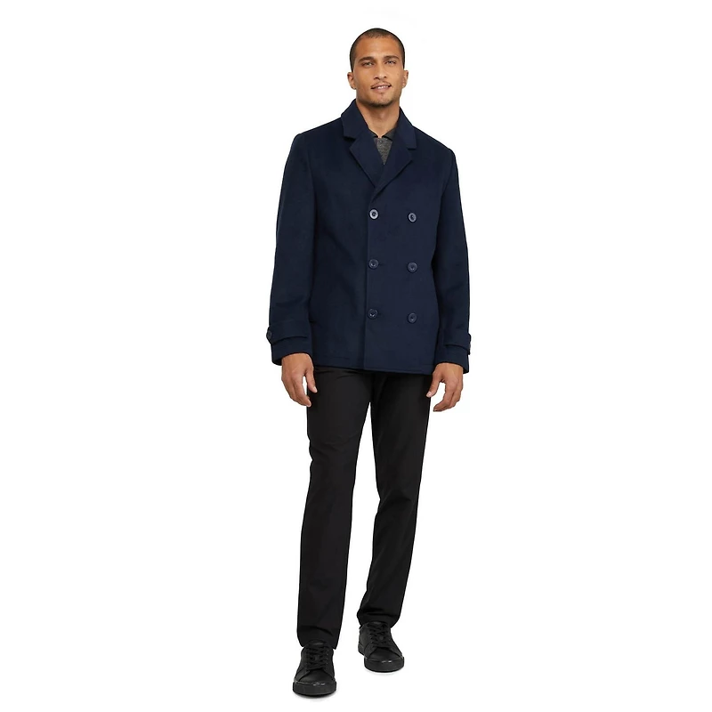 Veste caban Melton à double boutonnage pour hommes Mexx
