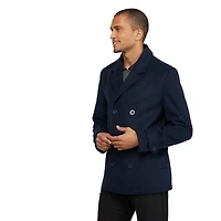 Veste caban Melton à double boutonnage pour hommes Mexx