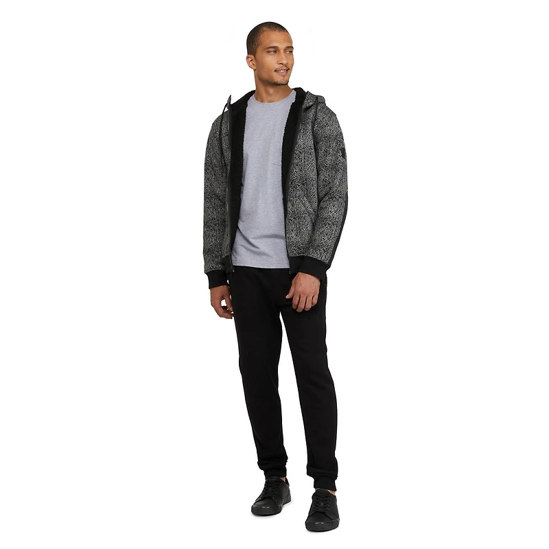 Hoodie zippé et doublé sherpa Mexx pour hommes
