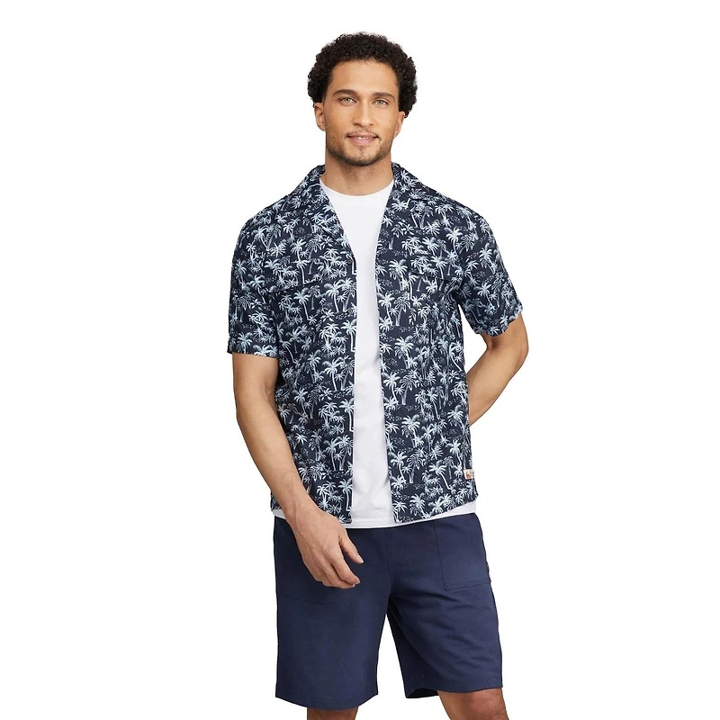 Chemise MEXX avec col et boutons imprimé palmier pour hommes