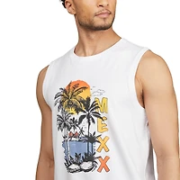 MEXX Men’s Palm Tree Stretch Muscle Tank
