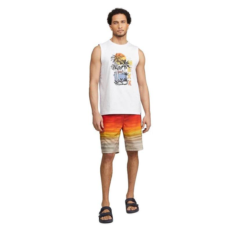 MEXX Men’s Palm Tree Stretch Muscle Tank