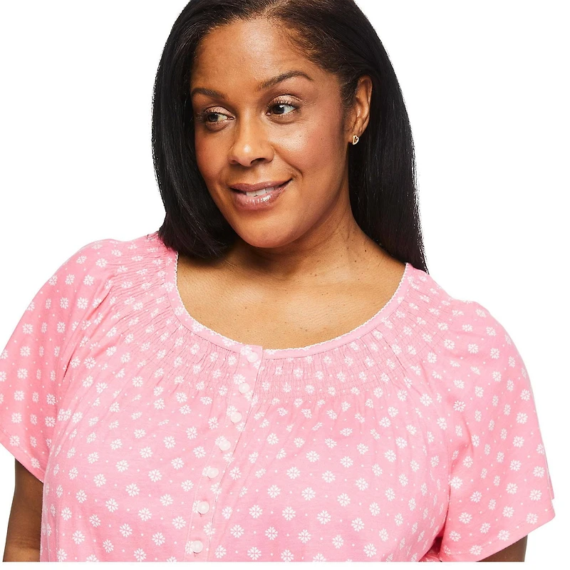 Robe de nuit à encolure dégagée Iyla Plus pour femmes Tailles 1X-4X