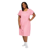 Robe de nuit à encolure dégagée Iyla Plus pour femmes Tailles 1X-4X
