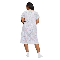 Robe de nuit à encolure dégagée Iyla Plus pour femmes Tailles 1X-4X