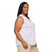 Iyla Women's Plus Crinkle Top