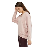 Mexx Womens V-Neck Baby French Terry Pullover Sweater