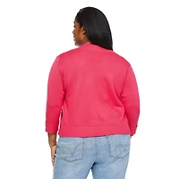 Verte courte en tricot Iyla Plus pour femmes