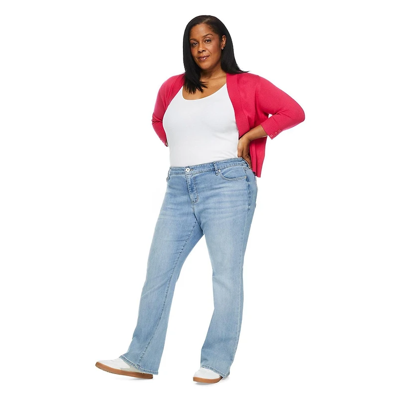 Verte courte en tricot Iyla Plus pour femmes