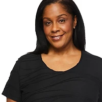 Iyla Plus Women's Ripple Tee, Sizes 1X-4X