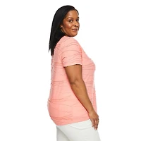 T-shirt avec motif ondulé Iyla Plus pour femmes