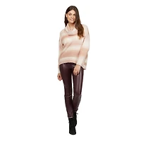 Mexx Womens Ombre Boucle Knit Cowl Turtle Neck Sweater
