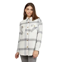 Mexx chemise à boutons en flanelle surdimensionnée pour femmes