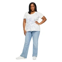 Iyla Women's Plus Interlock Crew Neckline Tee