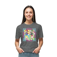 Ladies Super Mario Group Short Sleeve T-Shirt 