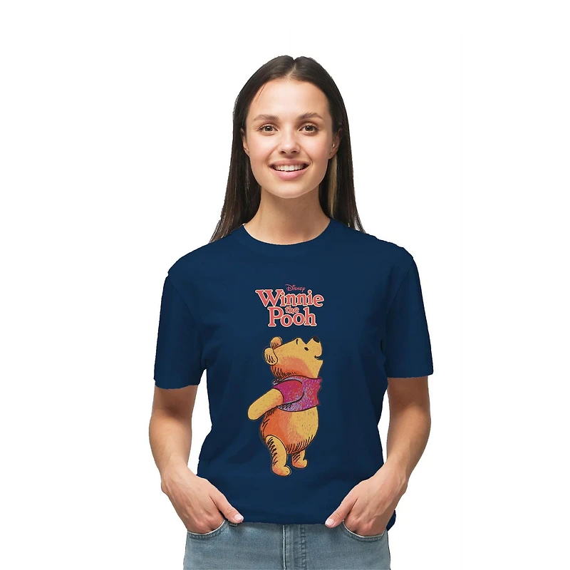 Ladies Disney Winnie the Pooh Look Up Relaxed Short Sleeve T-Shirt