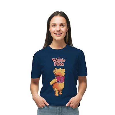 Ladies Disney Winnie the Pooh Look Up Relaxed Short Sleeve T-Shirt