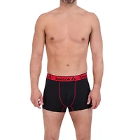 Reebok Men's Underwear 3 Pack Performance Short Length Boxer Briefs, Size S-XXL