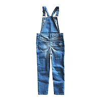 Salopette en denim à carreaux Mini Pop Kids pour fille