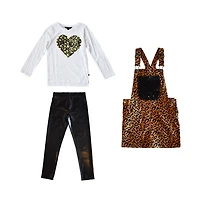 Jupe à motif animalier pour enfants Mini Pop pour filles Tous