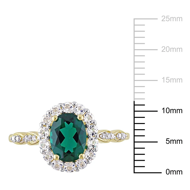 Miabella 1-5/8 Carat T.G.W. Created Emerald
