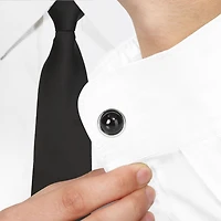 Boutons de manchettes Miabella avec onyx noirs 17 CT PBT en argent sterling