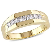 Bague Miabella pour hommes avec diamants 1/2 CT poids total en or jaune 10K