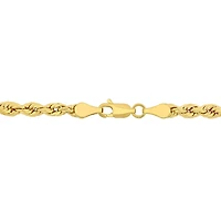 Collier Miabella chaîne de corde torsadée 4mm en or jaune 14K