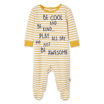 Grenouillère rayée LOVE Ellen DeGeneres pour bébés garçons