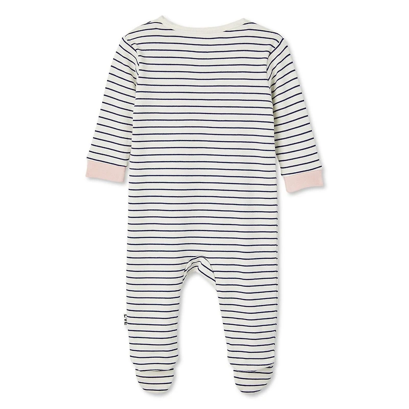 Grenouillère rayée LOVE Ellen DeGeneres pour bébés filles