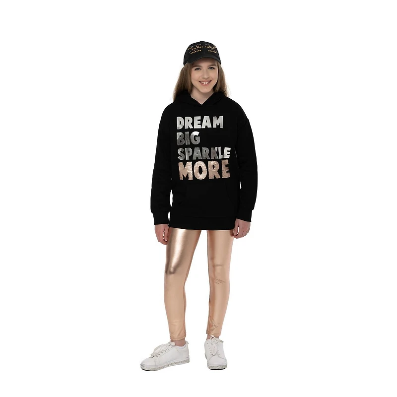 Sweat à capuche Sparkle More pour enfants Mini Pop pour fille