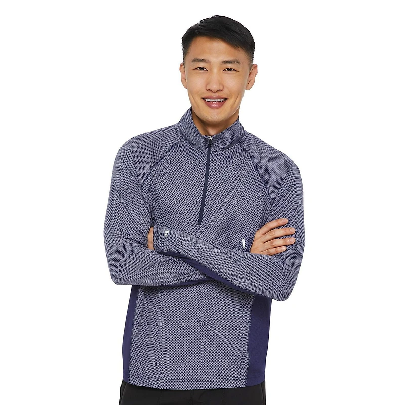 Haut texturé avec fermeture éclair 1/4 Athletic Works pour hommes