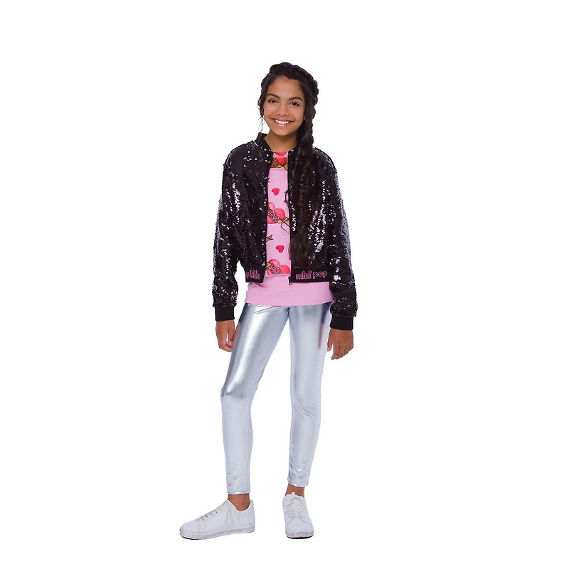 Veste Mini Pop Kids Black Shine pour fille