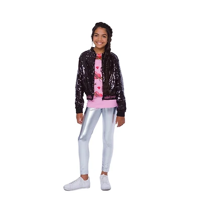 Veste Mini Pop Kids Black Shine pour fille