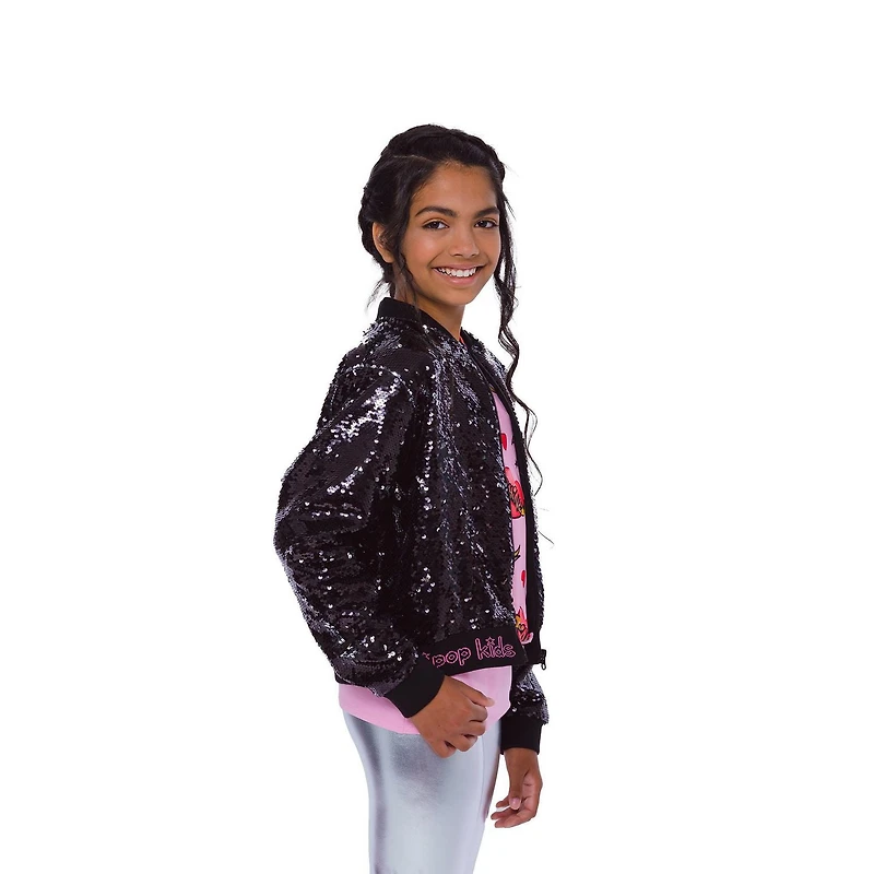 Veste Mini Pop Kids Black Shine pour fille