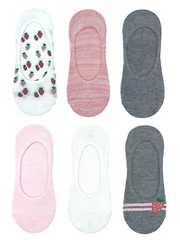 Women's Summer Liner Socks, 6-Pack