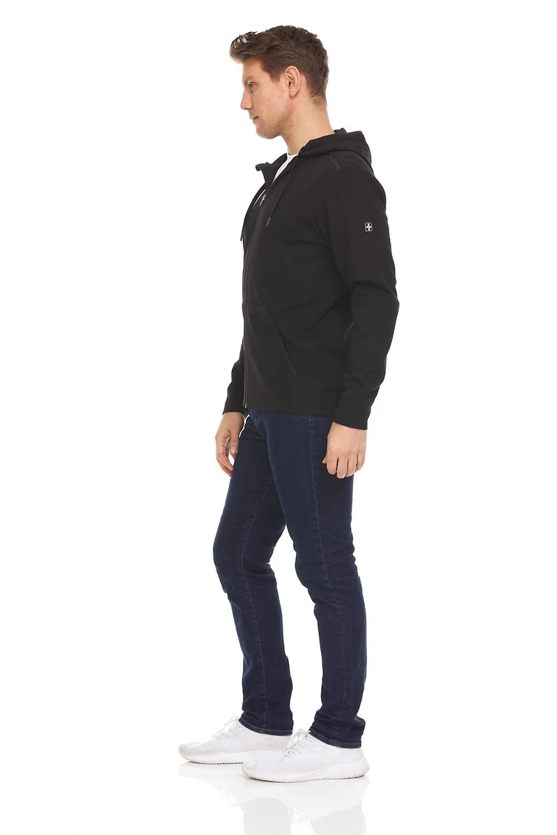 Sweat à capuche et zip intégral Swiss Tech grand froid homme