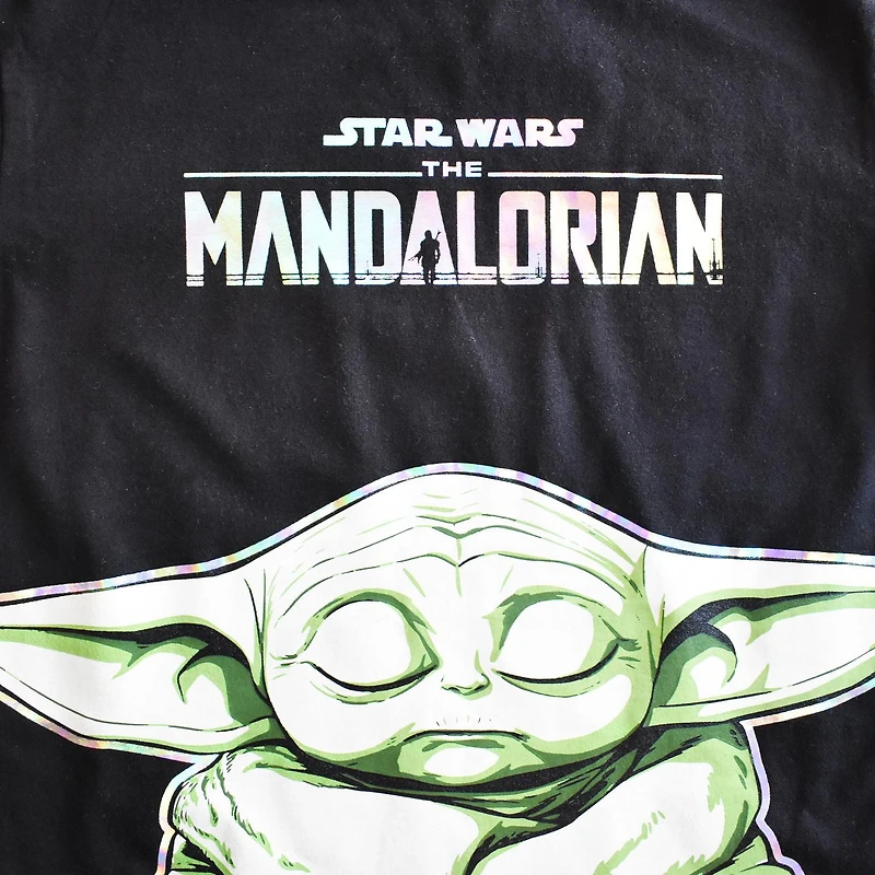 T-shirt à manches courtes Star Wars The Mandalorian Grogu Meditate pour garçon